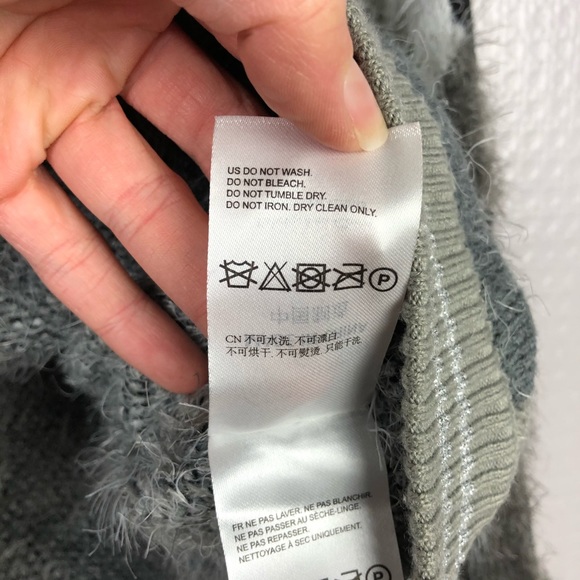 Genuine People | Abstract Fuzzy Cropped Sweater S - Picture 4 of 7